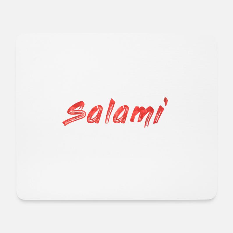 Salami - Mousepad (Querformat) - Weiß