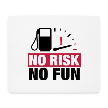 no_risk_no_fun__f2 - Tapis de souris (format paysage) - blanc - Devant