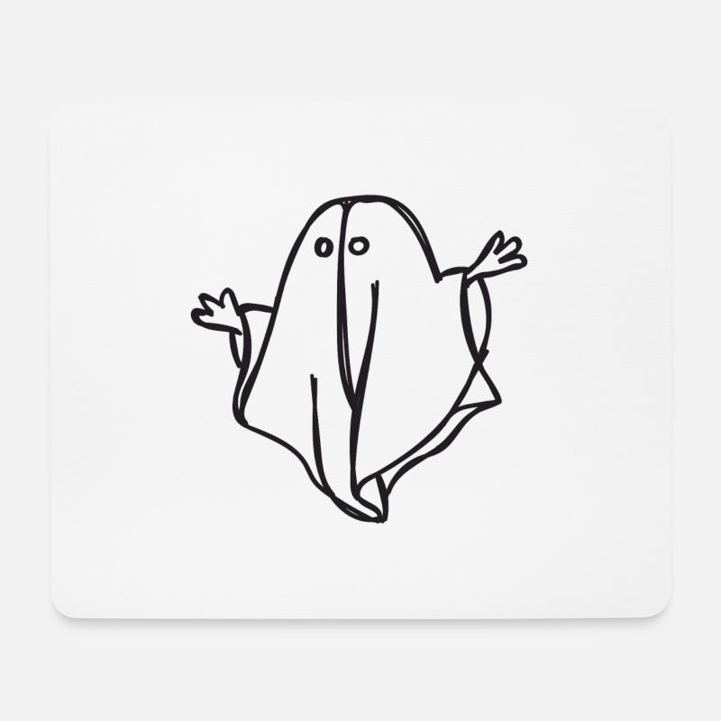 Spukgespenst - Mouse Pad (horizontal) - white