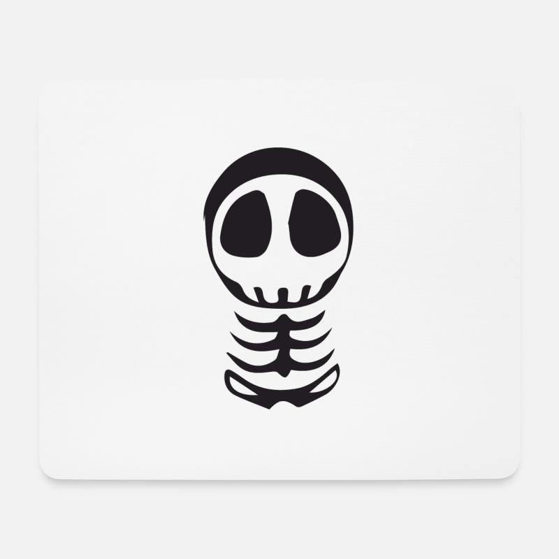 Skelett - Mousepad (Querformat) - Weiß