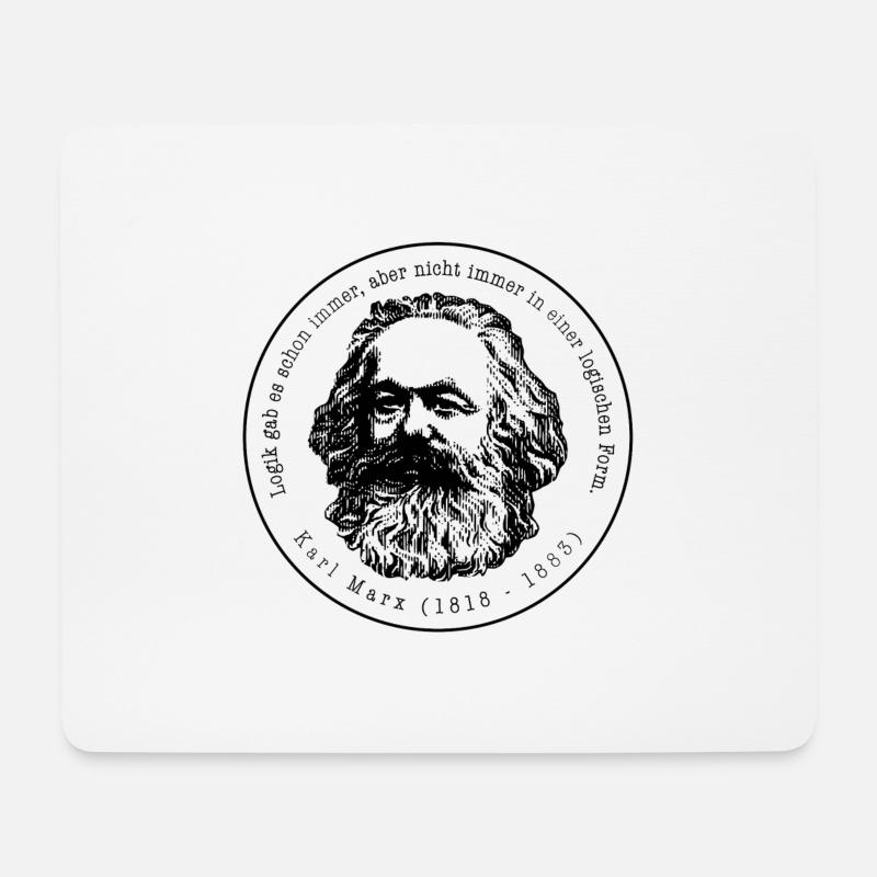 Karl Marx - Mouse Pad (horizontal) - white