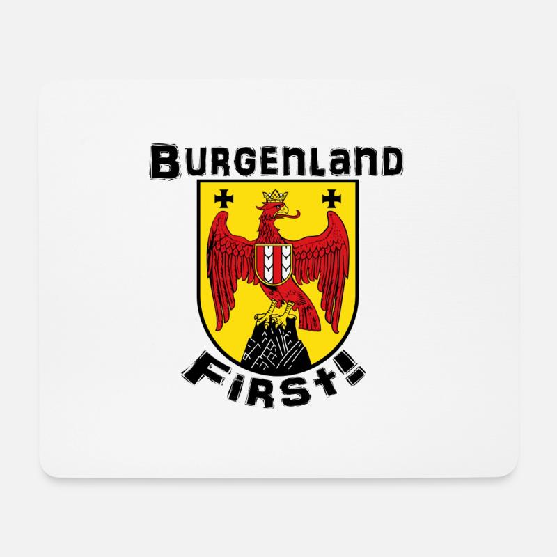 Burgenland First - Mousepad (Querformat) - Weiß