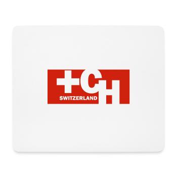 Schweiz Flagge Fahne Schweizer Geschenk - Mousepad (Querformat) - Weiß - Vorne