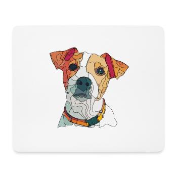 jack russel - Mousepad (Querformat) - Weiß - Vorne