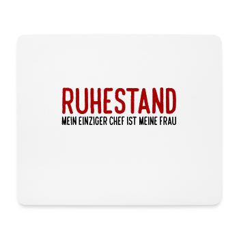 Ruhestand Mein Einziger Chef Ist Meine Frau - Mousepad (Querformat) - Weiß - Vorne