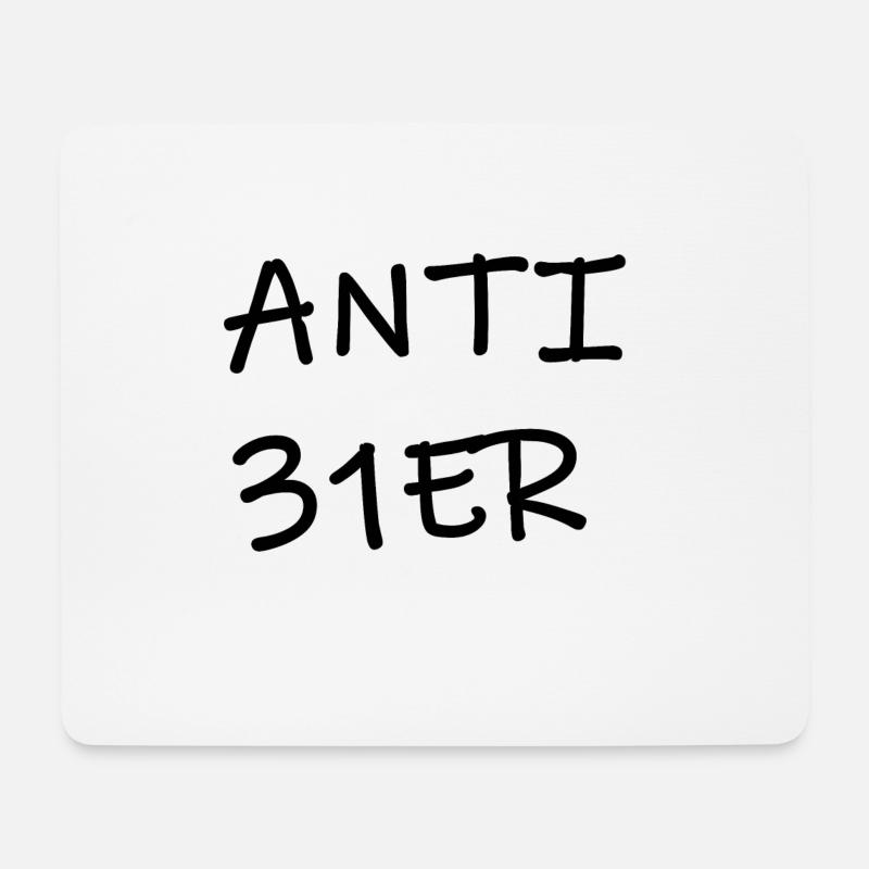 31er Verräter Anti31er 31 - Mousepad (Querformat) - Weiß