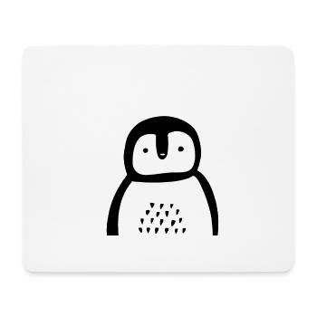 Pingouin mignon - Tapis de souris (format paysage) - blanc - Devant