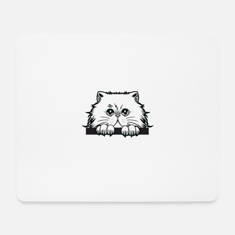 Cat Cats Cat face - Mouse Pad (horizontal) - white