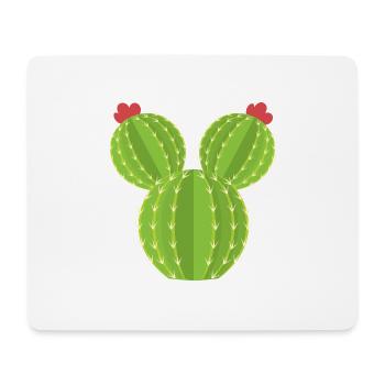 Cactus drôle Cactus drôle - Tapis de souris (format paysage) - blanc - Devant