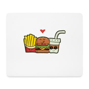 Burger Menu - Mouse Pad (horizontal) - white - Front