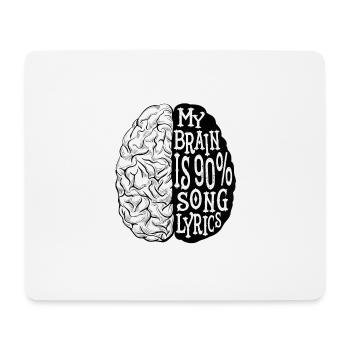 Musik Musikliebhaber Songtext Geschenk - Mousepad (Querformat) - Weiß - Vorne