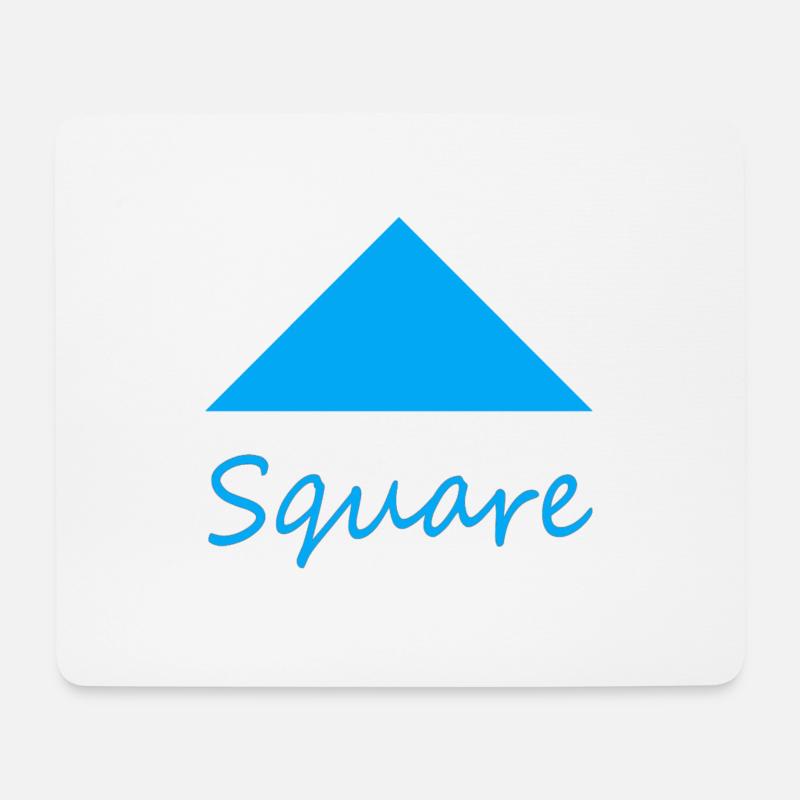 Wrong Square Shape - Mouse Pad (horizontal) - white
