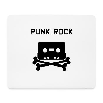 Punk Rock Kassette - Mousepad (Querformat) - Weiß - Vorne