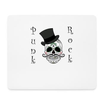 Punk Rock Totenkopf Skull - Mousepad (Querformat) - Weiß - Vorne