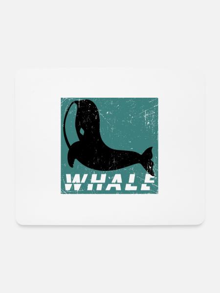 Humpback whale blue whale fin whale gray whale gift whale shark - Mouse Pad (horizontal) - white