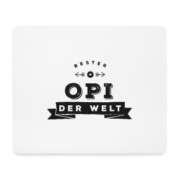 Bester Opi - Mousepad (Querformat) - Weiß - Vorne