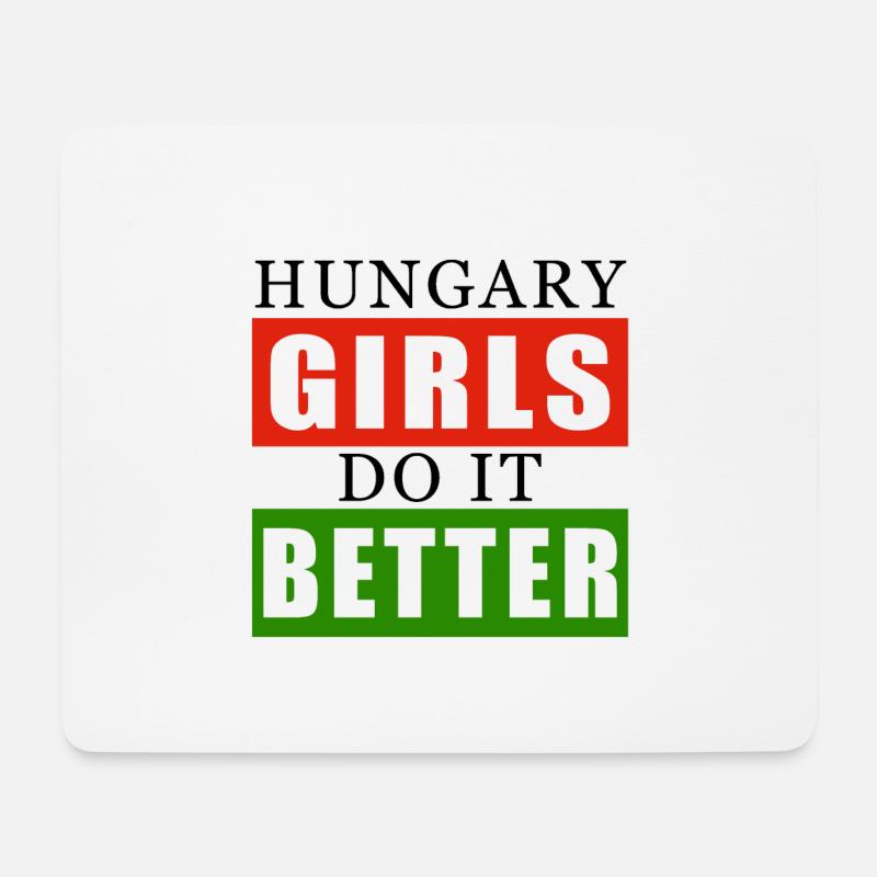 hungary - Mouse Pad (horizontal) - white