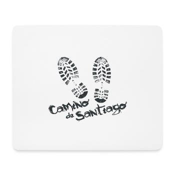 Camino de Santiago. Jakobsweg. T-Shirt Tee - Mousepad (Querformat) - Weiß - Vorne