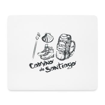 Camino de Santiago. Saint-Jacques. T-shirt thé - Tapis de souris (format paysage) - blanc - Devant