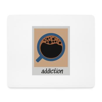 Retro Süchtig nach Kaffee Vintage Sucht Coffee - Mousepad (Querformat) - Weiß - Vorne