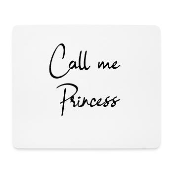 Appelle moi princesse - Tapis de souris (format paysage) - blanc - Devant