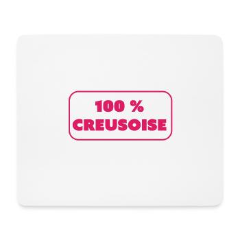 100% creusoise! - Mouse Pad (horizontal) - white - Front