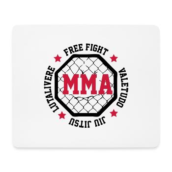 MMA - Mousepad (Querformat) - Weiß - Vorne