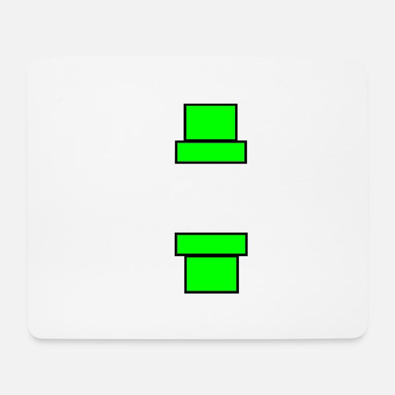 Rohre Mario Geschenk Geschenkidee Grün - Mousepad (Querformat) - Weiß
