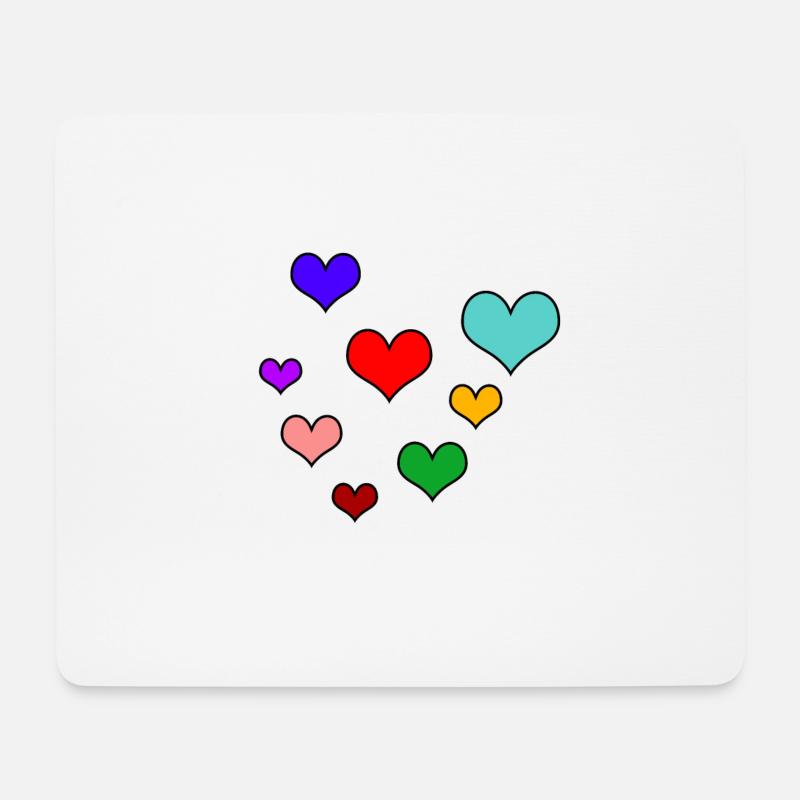 Heart Funny - Mouse Pad (horizontal) - white