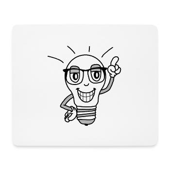 light bulb - Mouse Pad (horizontal) - white - Front