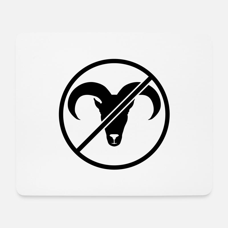 Keinen Bock - Mousepad (Querformat) - Weiß