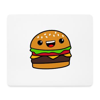 Burger - Mousepad (Querformat) - Weiß - Vorne