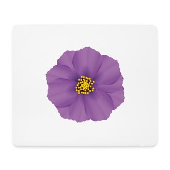 Farbenfrohe Blüte Veilchen - Mousepad (Querformat) - Weiß - Vorne