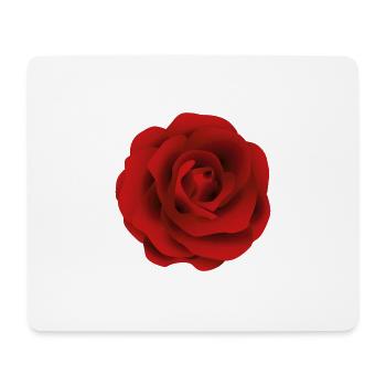Farbenfrohe Blüte Rose - Mousepad (Querformat) - Weiß - Vorne