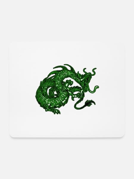 Drachen Raubtier - Mousepad (Querformat) - Weiß