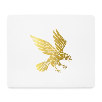 Eagle who is in a dive! Gold Edition - Mouse Pad (horizontal) - white - Front