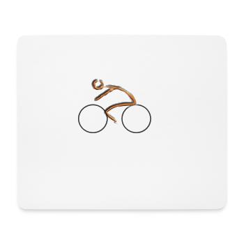 Radfahrer - Mousepad (Querformat) - Weiß - Vorne
