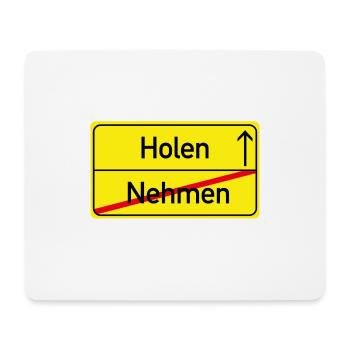 trier dialekt ortsschild trier platt geschenk - Mousepad (Querformat) - Weiß - Vorne
