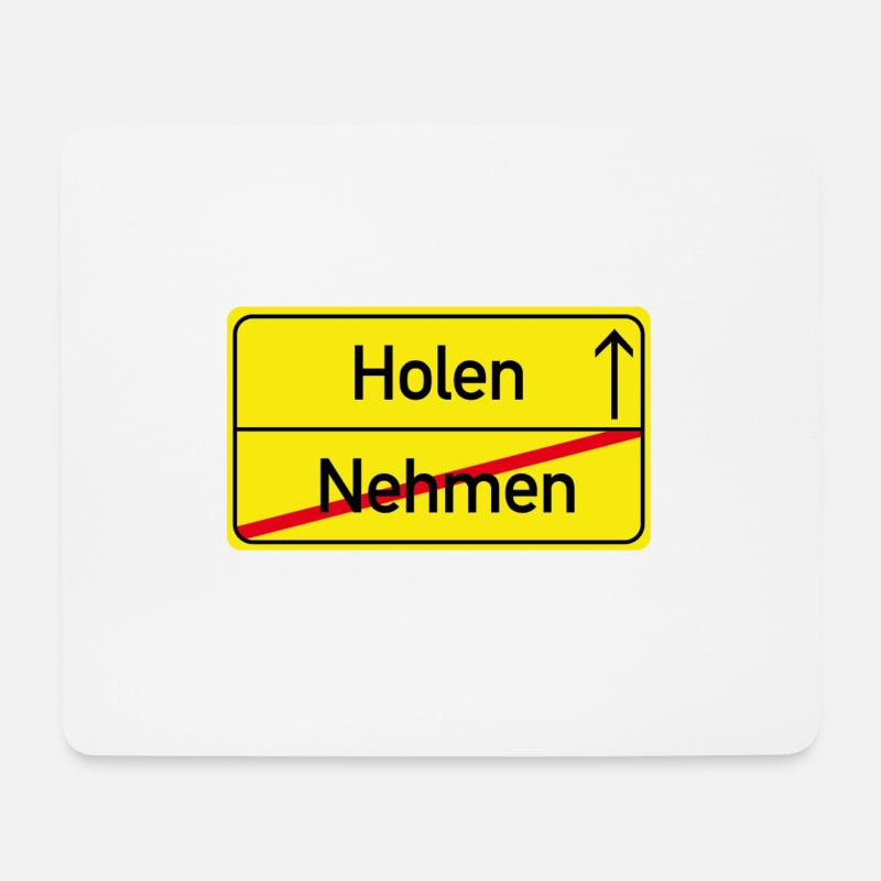 trier dialekt ortsschild trier platt geschenk - Mousepad (Querformat) - Weiß