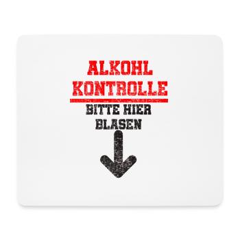 Alkohol Bier Party Trinken Saufen Lusitg - Mousepad (Querformat) - Weiß - Vorne