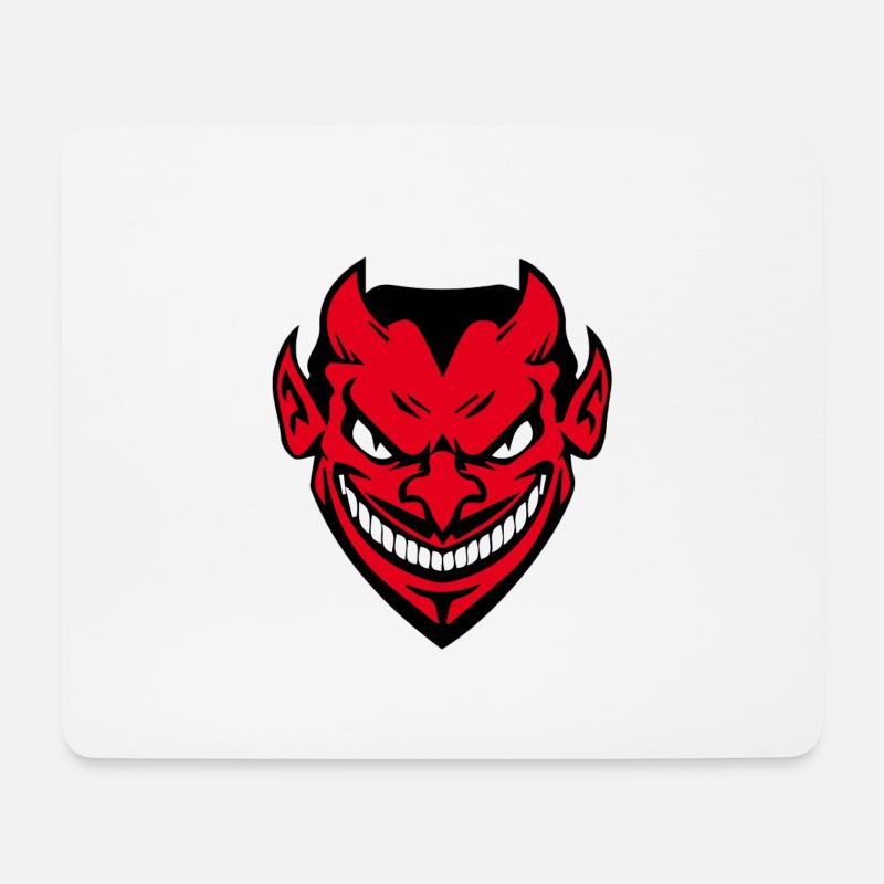 Halloween Teufel - Mousepad (Querformat) - Weiß