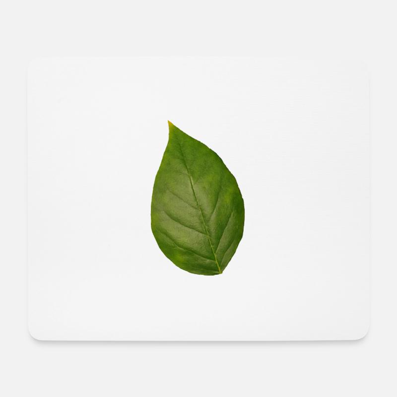Blatt Baum Pflanze Frühling Sommer Herbst Grün - Mousepad (Querformat) - Weiß