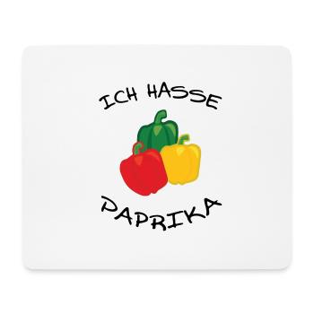 Ich hasse Paprika - Mousepad (Querformat) - Weiß - Vorne