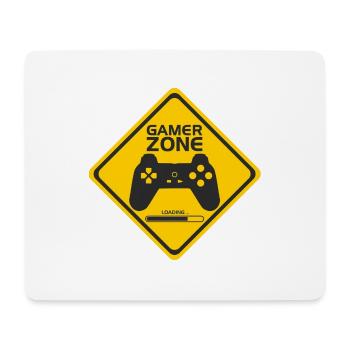 GAMER ZONE! - Mouse Pad (horizontal) - white - Front