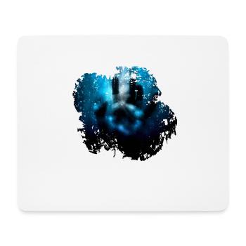 Cooles Hand Design Horror Killer - Mousepad (Querformat) - Weiß - Vorne