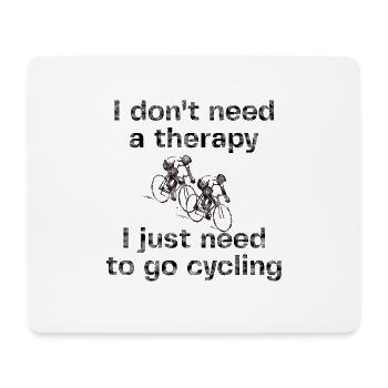 Bicycle cyclist Road bike Road cyclist - Mouse Pad (horizontal) - white - Front