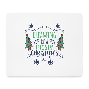 Noël Noël Frosty Dreaming - Tapis de souris (format paysage) - blanc - Devant
