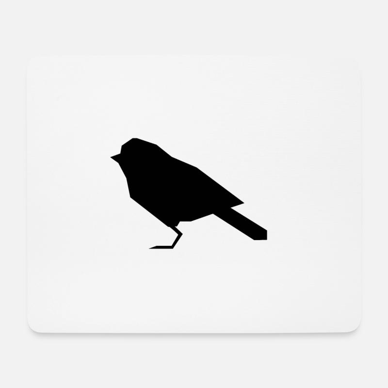 Vogel - Mousepad (Querformat) - Weiß