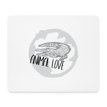 crocodile alligator cadeau de reptile animal alligatoah - Tapis de souris (format paysage) - blanc - Devant