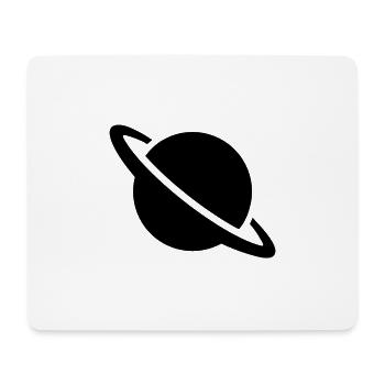 Planet symbol - Mouse Pad (horizontal) - white - Front